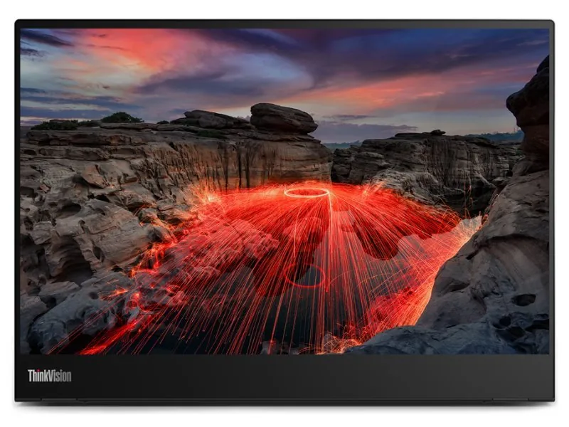 Lenovo ThinkVision M14t Gen 2 - LED monitor - 14" - přenosný - dotykový displej - 2240 x 1400 @ 60 Hz - IPS - 300 cd/m? - 1500:1 - 6 ms - 2xUSB-C - havraní čerň