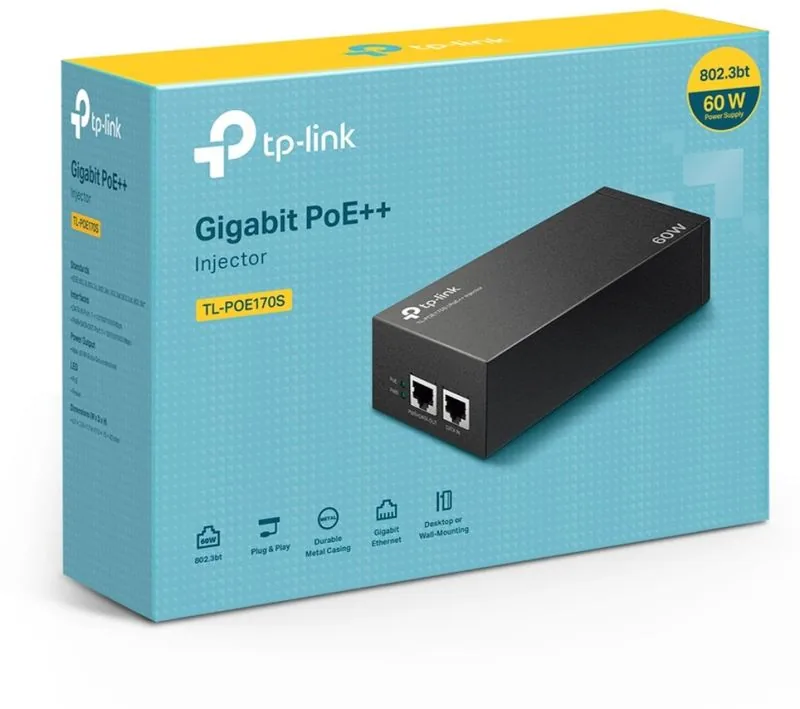 TP-Link POE170S POE++ 802.3bt/at/af Injector