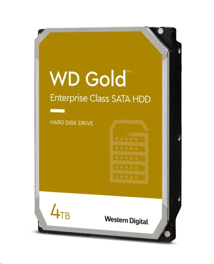 WD Gold WD4004FRYZ - Pevný disk - Enterprise - 4 TB - interní - 3.5" - SATA 6Gb/s - 7200 ot/min. - vyrovnávací paměť: 256 MB