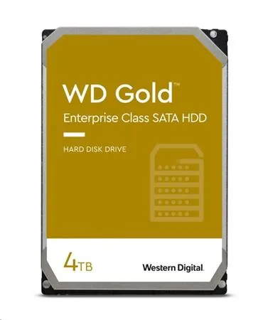 WD Gold WD4004FRYZ - Pevný disk - Enterprise - 4 TB - interní - 3.5" - SATA 6Gb/s - 7200 ot/min. - vyrovnávací paměť: 256 MB