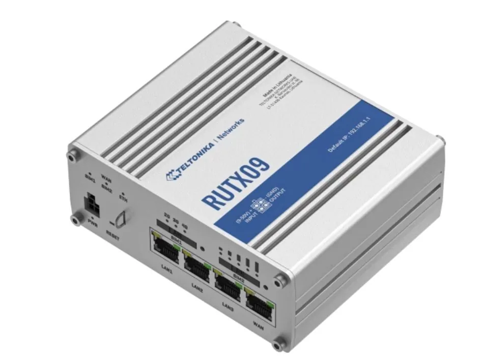Teltonika INDUSTRIAL CELLULAR LTE-A Cat 6+ETH ROUTER - RUTX09
