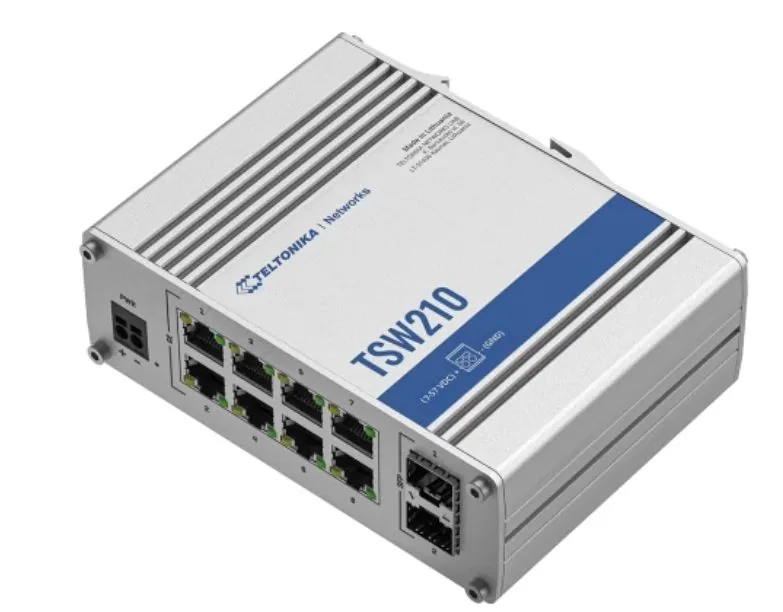 Teltonika INDUSTRIAL ETHERNET+SFP SWITCH- TSW210
