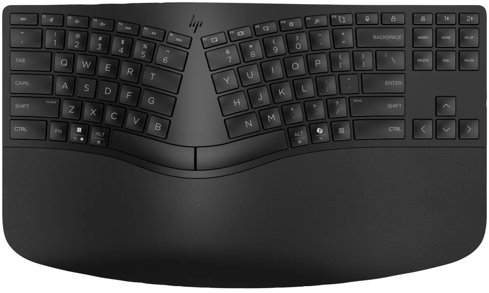 HP 965 - Klávesnice a klávesnicová sada - rozložení ve 2 zónách, samostatná numerická klávesnice, nízký profil klávesnice, více zařízení - compact - bezdrátový - Bluetooth - česká/slovenská - černá