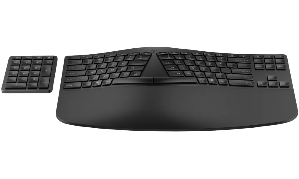 HP 965 - Klávesnice a klávesnicová sada - rozložení ve 2 zónách, samostatná numerická klávesnice, nízký profil klávesnice, více zařízení - compact - bezdrátový - Bluetooth - česká/slovenská - černá