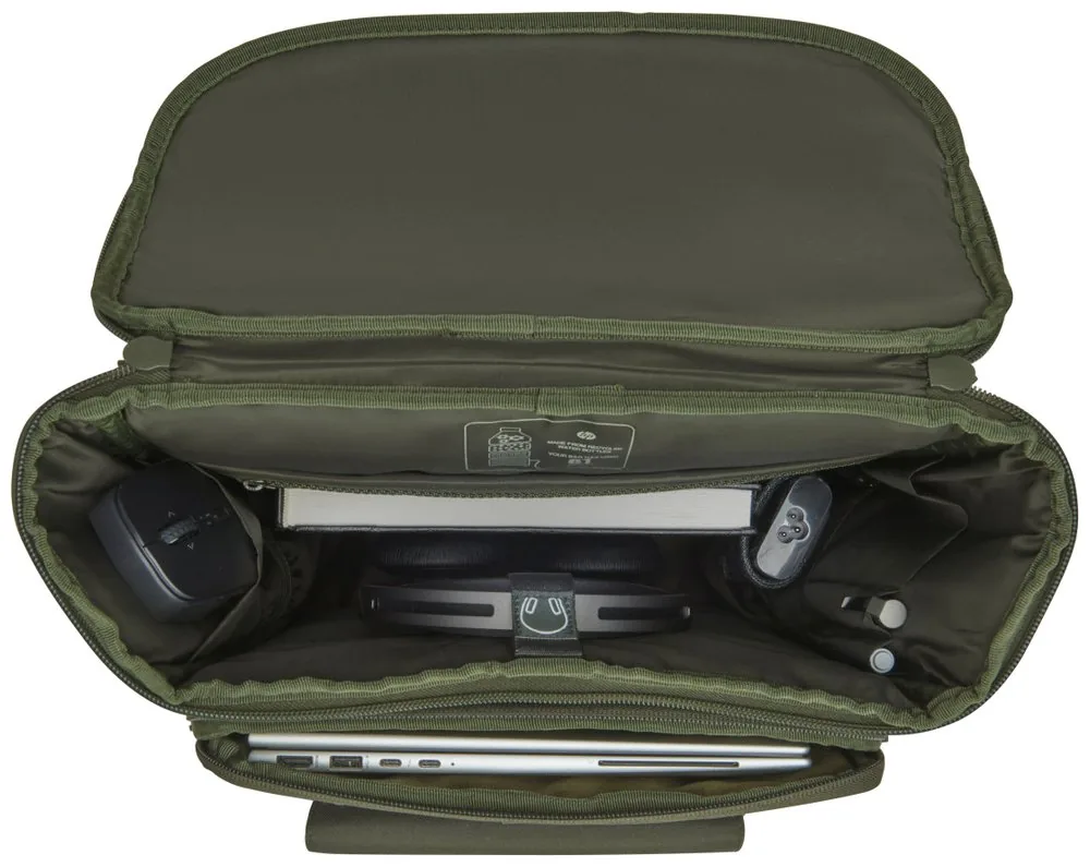 HP Laptop Backpack - Batoh na notebook - modulární - 15.6" - šedá, zelená