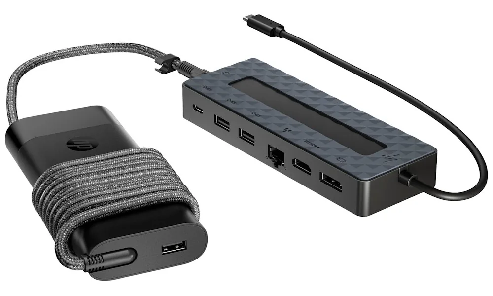 HP Universal - Dokovací stanice - USB-C - HDMI, DP - s Nabíječka notebooku - Evropa