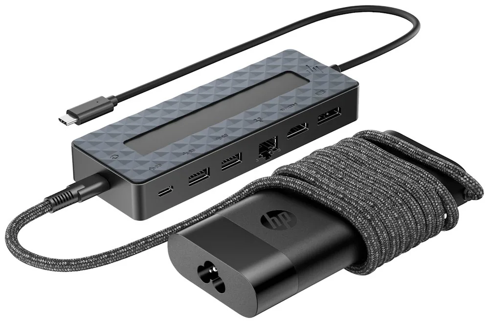 HP Universal - Dokovací stanice - USB-C - HDMI, DP - s Nabíječka notebooku - Evropa