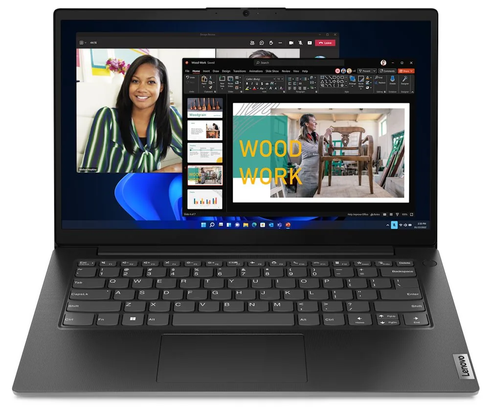 Lenovo V14 G4 AMN 82YT - Provedění závěsu 180 stupňů - AMD Ryzen 5 - 7520U / až 4.3 GHz - Win 11 Pro - Radeon 610M - 8 GB RAM - 512 GB SSD NVMe - 14" TN 1920 x 1080 (Full HD) - Gigabit Ethernet - Wi-Fi 5 - obchodní čerň - kbd: česká/slovenská