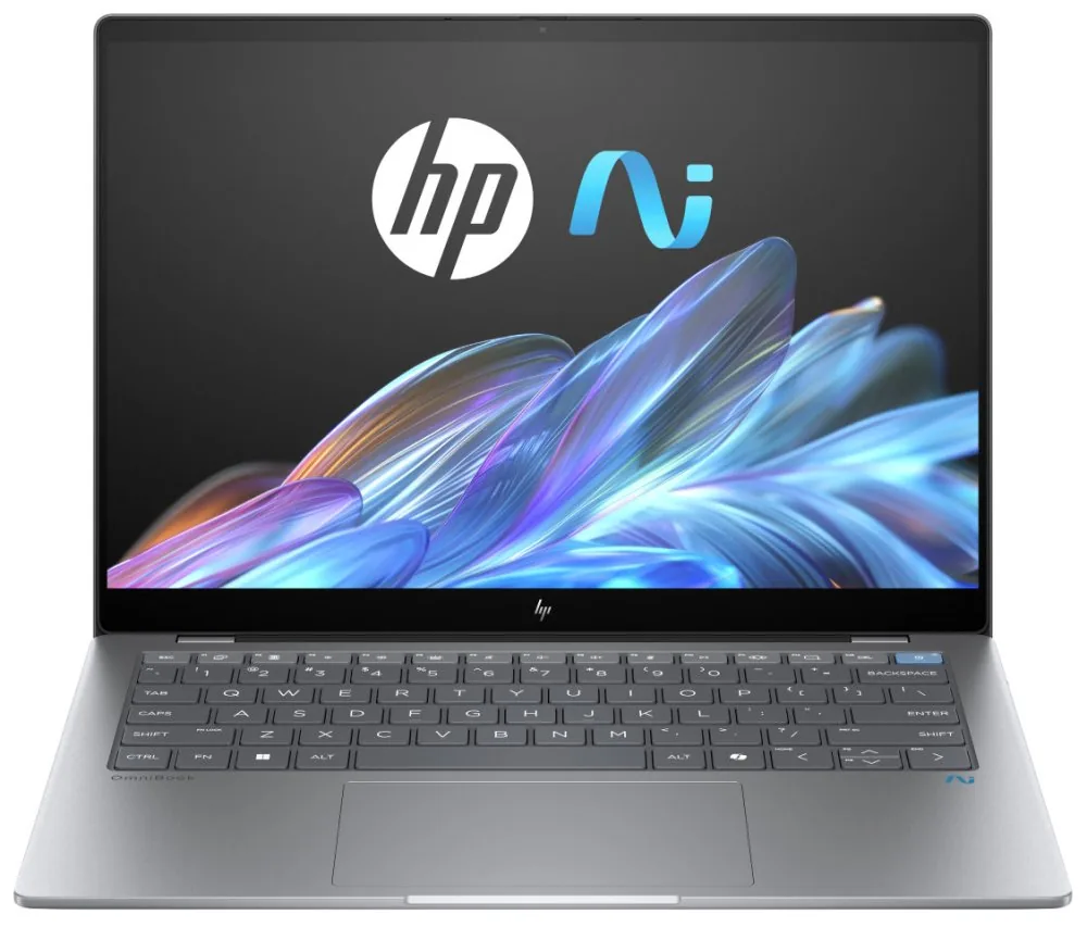 HP OmniBook X 14-fe0010nc X1E-78-100 16GB DDR5 512GB SSD Qualcomm Adreno 14"2,2K,touch W11H stříbrný