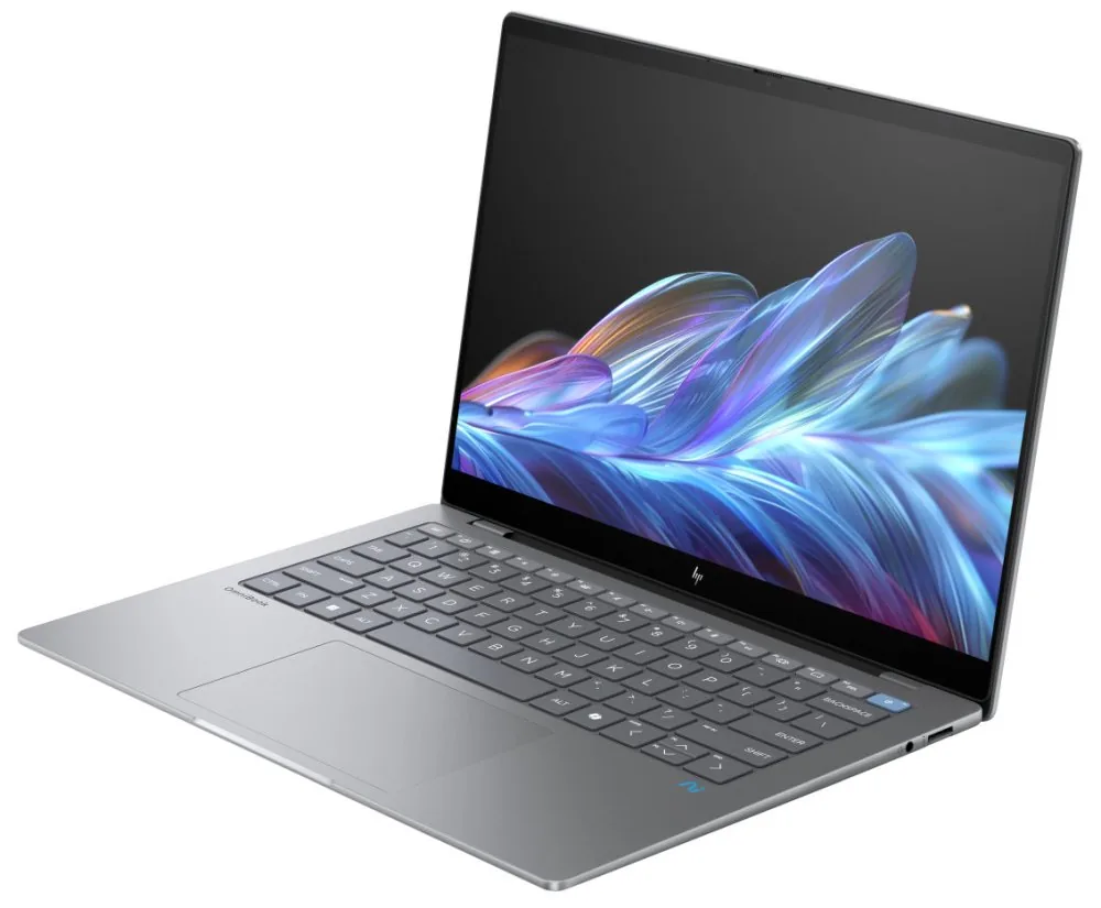 HP OmniBook X 14-fe0010nc X1E-78-100 16GB DDR5 512GB SSD Qualcomm Adreno 14"2,2K,touch W11H stříbrný