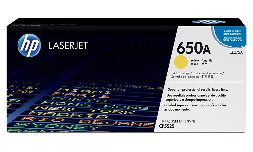 HP 650A - Žlutá - originální - LaserJet - kazeta s barvivem (CE272A) - pro Color LaserJet Enterprise CP5520, CP5525, M750