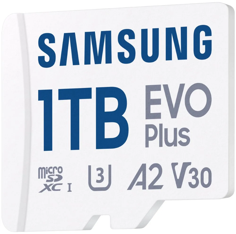 Samsung EVO Plus/micro SDXC/1TB/UHS-I U3 / Class 10/+ Adaptér/Bílá