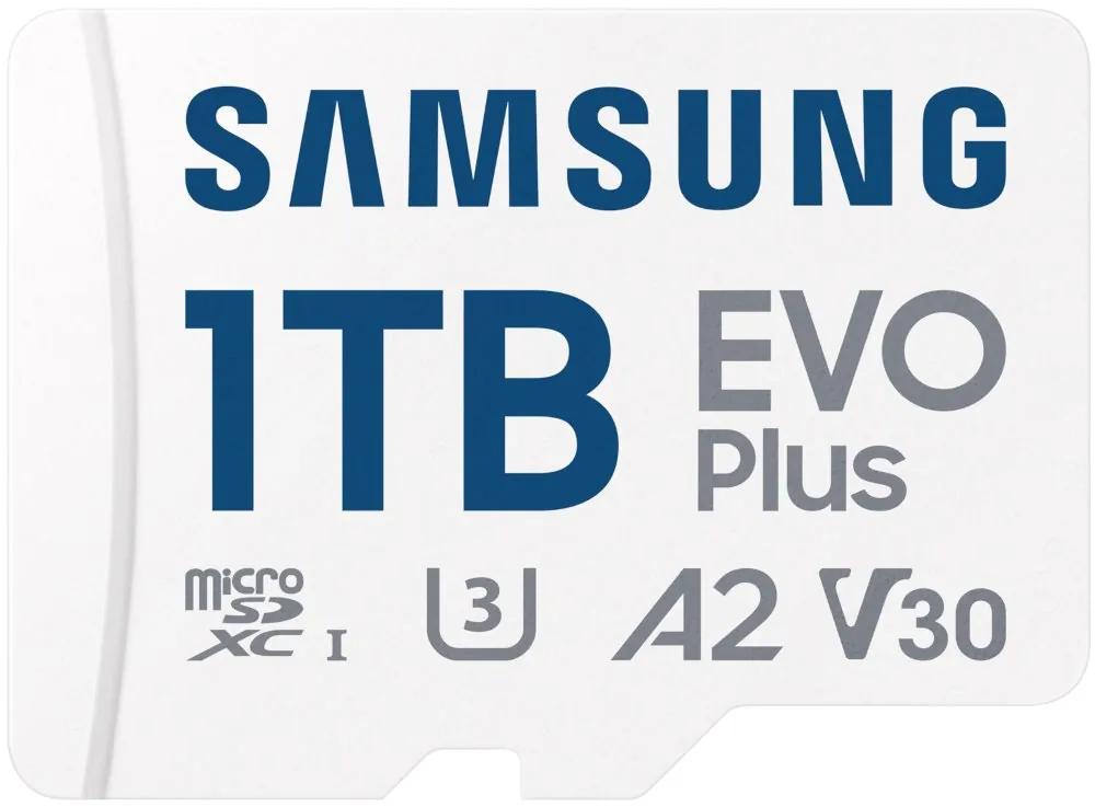 Samsung EVO Plus/micro SDXC/1TB/UHS-I U3 / Class 10/+ Adaptér/Bílá