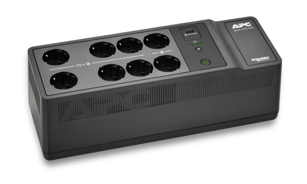 APC Back-UPS - UPS (montáž na stěnu / povrch) - AC 230 V - 300 watt - 500 VA - výstupní konektory: 8