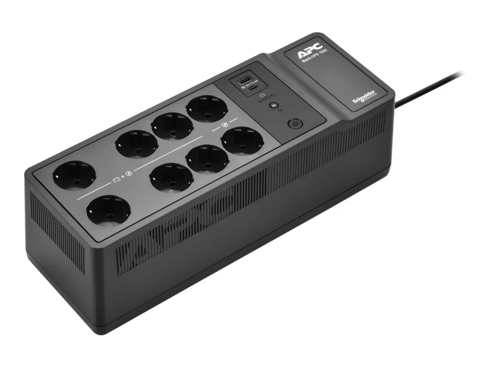 APC Back-UPS - UPS (montáž na stěnu / povrch) - AC 230 V - 600 watt - 1050 VA - výstupní konektory: 10