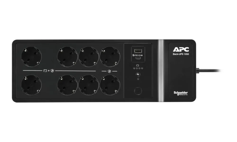 APC Back-UPS - UPS (montáž na stěnu / povrch) - AC 230 V - 600 watt - 1050 VA - výstupní konektory: 10