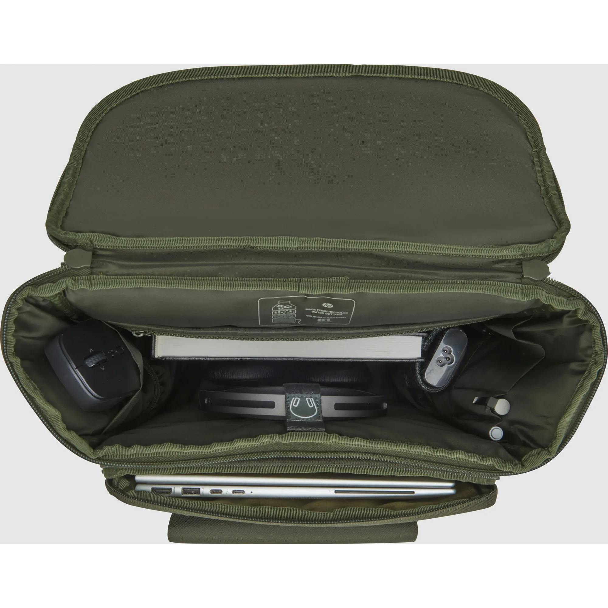 Batoh na notebook 15,6", HP 15,6" Modular Laptop, zelená z polyester, HP