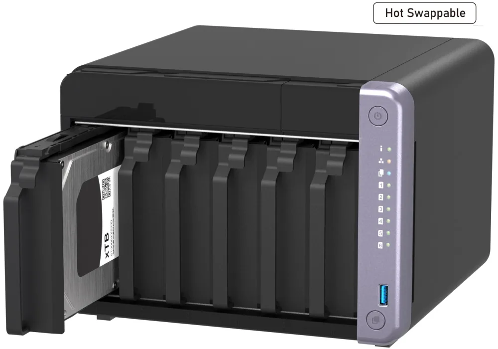 QNAP TS-632X-4G (4core 2GHz, 4GB RAM, 6x SATA, 1x PCIe slot, 2x 2,5GbE, 2x 10GbE SFP+, 2x USB 3.2)