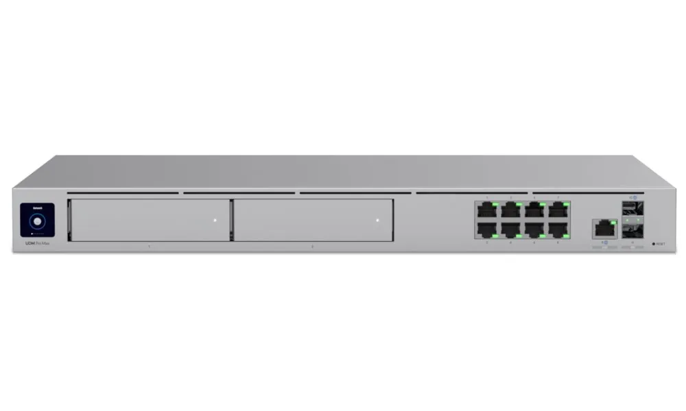 Ubiquiti UniFi Dream Machine Pro Max - Směrovač 8portový switch - 10GbE, 2.5GbE - porty WAN: 2