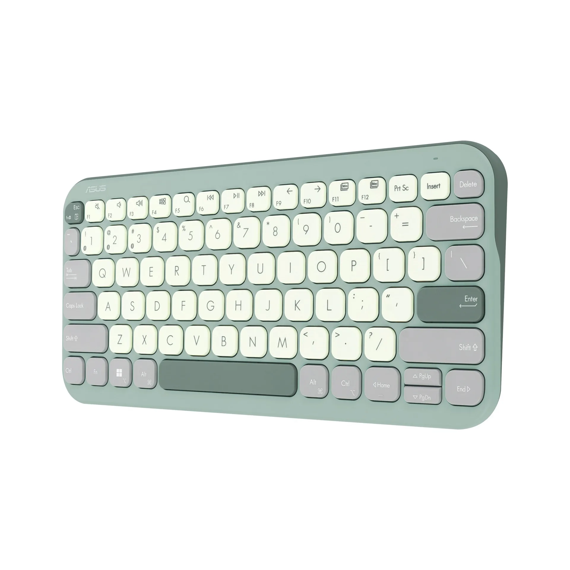 ASUS Marshmallow KW100 Copilot version - bezdrôtová klávesnica, Green Tea Latte, CZ SK