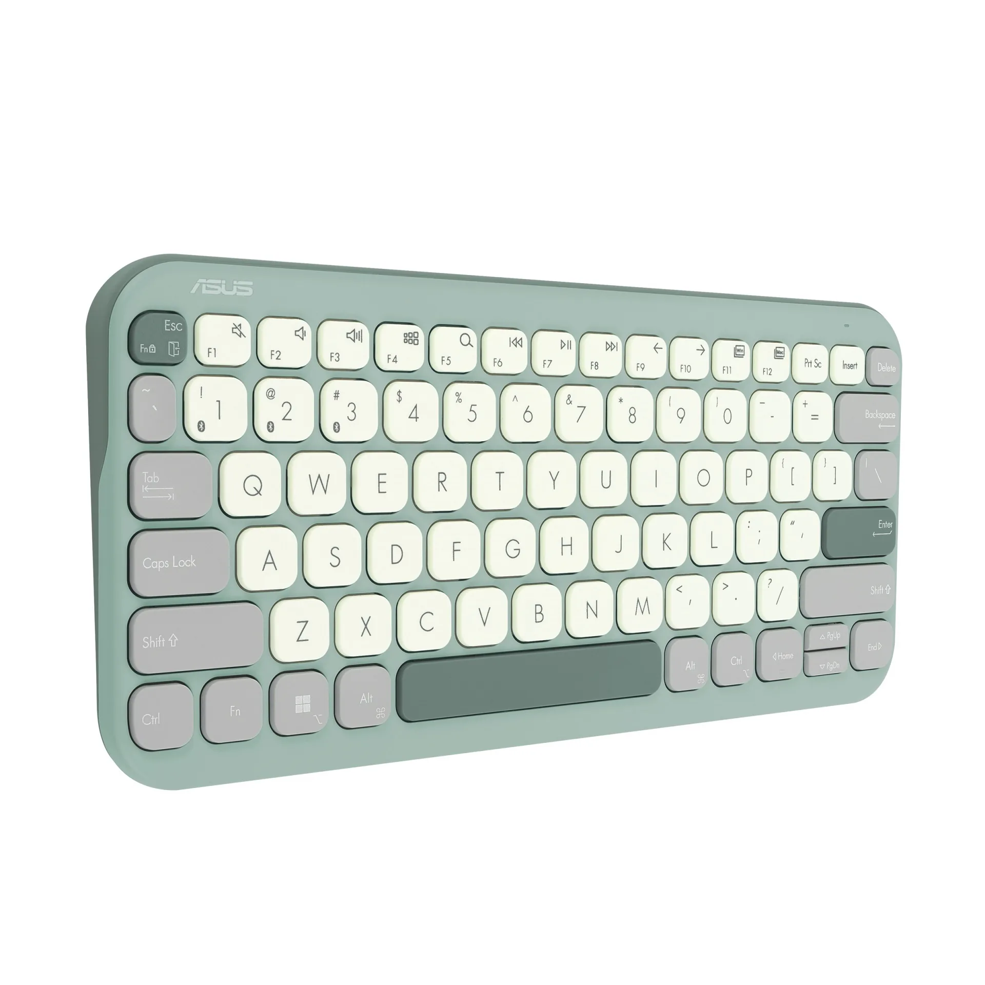 ASUS Marshmallow KW100 Copilot version - bezdrôtová klávesnica, Green Tea Latte, CZ SK