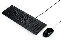 ASUS U2000 Copilot version - drôtová klávesnica a myš, čierna, CZ SK