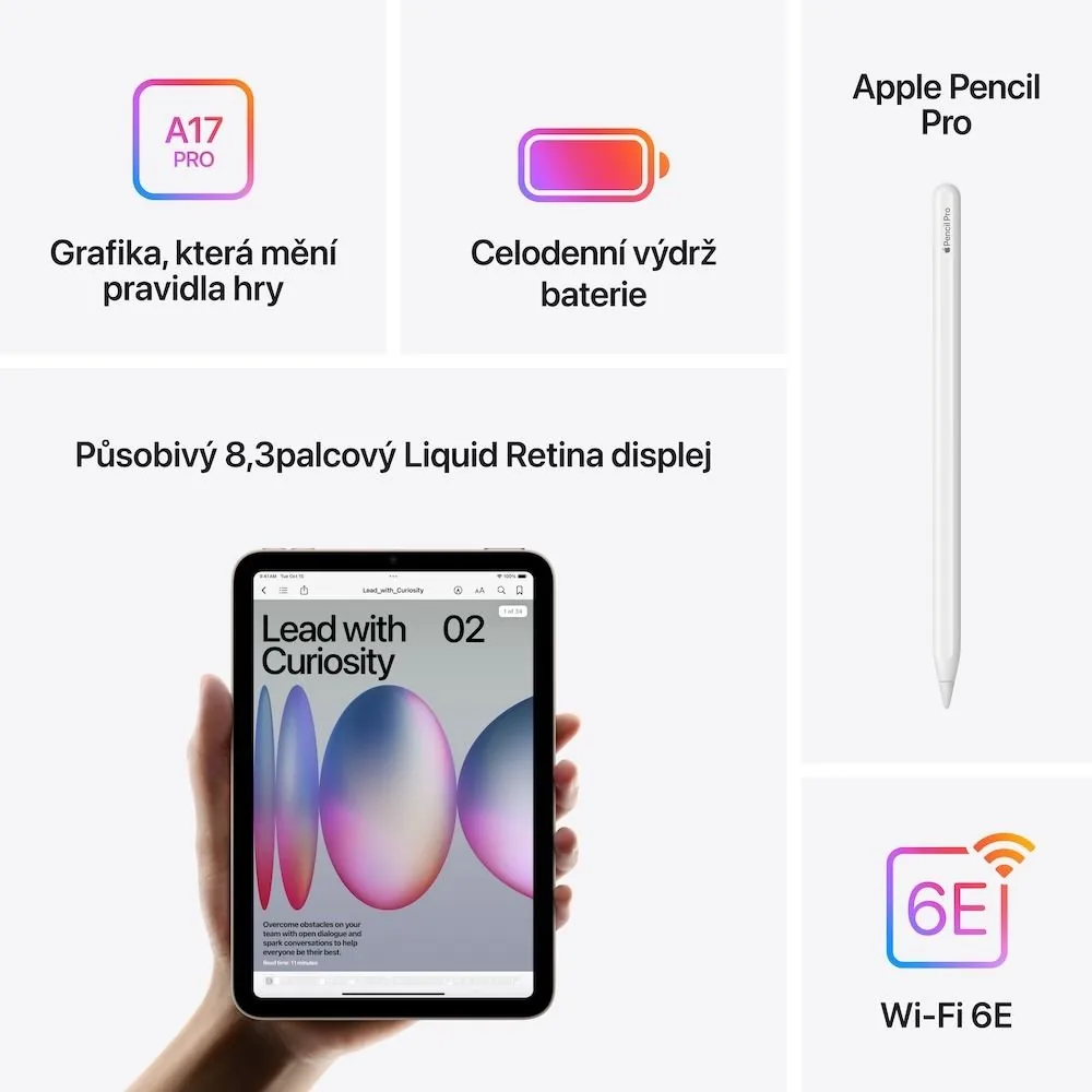 Apple iPad mini/(2024) Wi-Fi/8,3"/2266x1488/128GB/iPadOS18/Space Gray