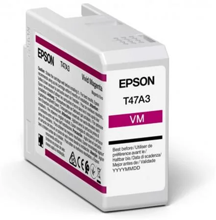 Epson T47A3 - 50 ml - živá fialová - originální - inkoustová cartridge