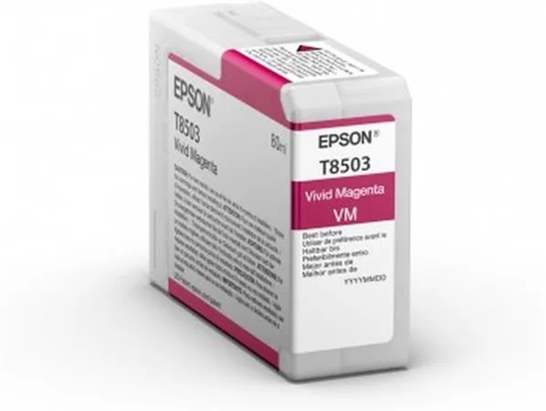 Epson T8503 - 80 ml - živá fialová - originální - inkoustová cartridge - pro SureColor P800