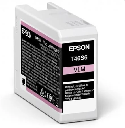 Epson T46S6 - 25 ml - živá světle fialová - originální - inkoustový zásobník - pro SureColor SC-P700