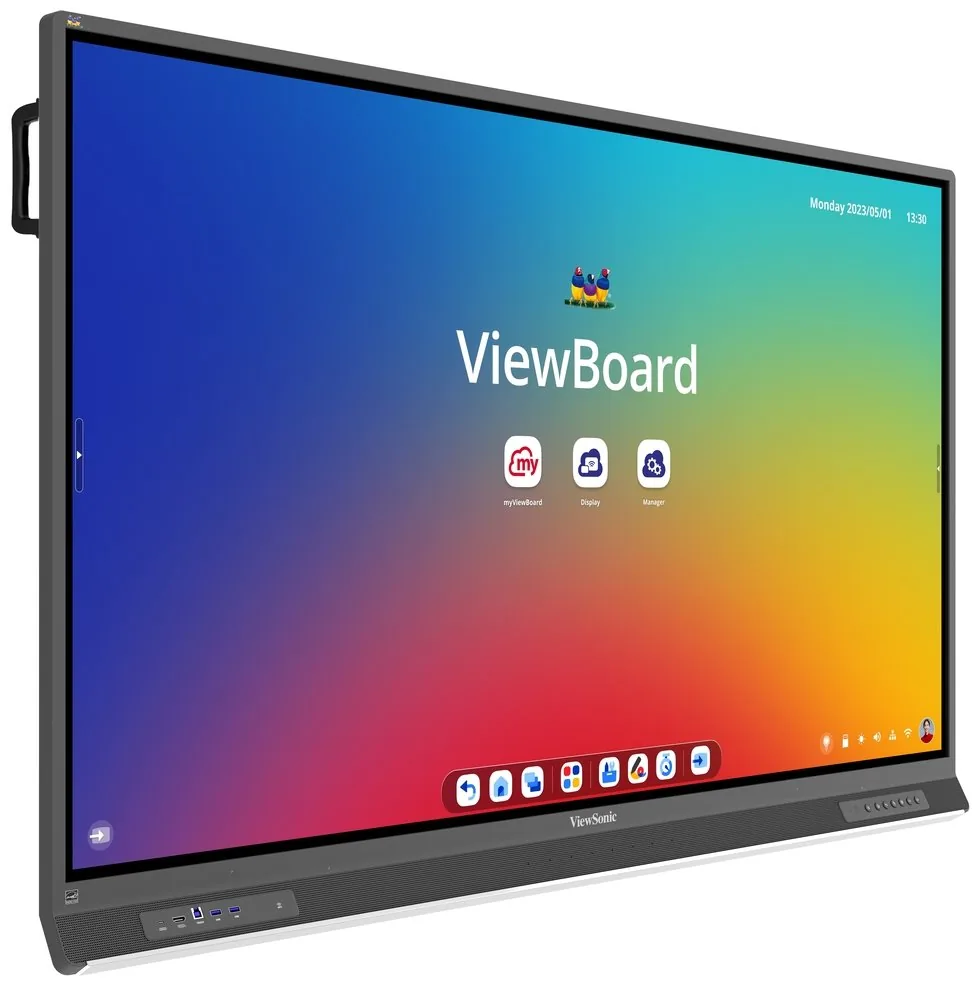 ViewSonic Flat Touch Display IFP7553 75" UHD 450nits, 5500:1, 8G RAM 128GB HDMI VGA USB-C RJ45 x2, RS232 x1, Grey