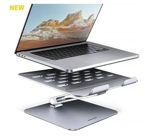 AXAGON HMC-STND, stojan pro 10"-17" notebooky, USB 5Gbps hub, 3x USB-A, HDMI 4k/60Hz, RJ-45, PD 100W