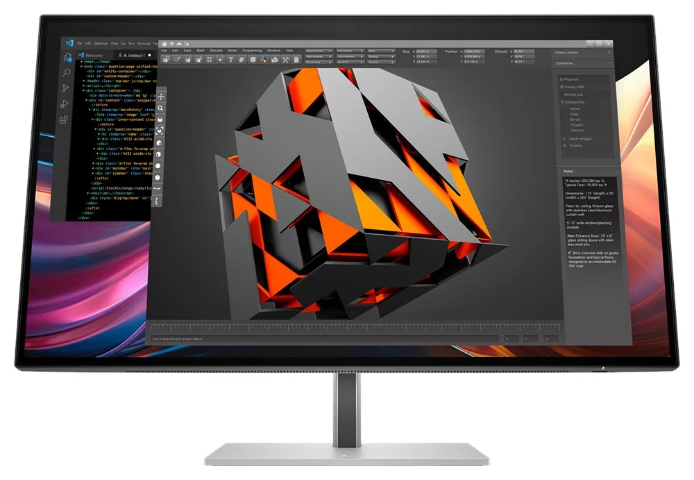HP 727pq - Series 7 Pro - LED monitor - 27" - 2560 x 1440 QHD @ 120 Hz - IPS Black - 400 cd/m? - 2000:1 - DisplayHDR 400 - 5 ms - HDMI, DisplayPort - černá, stříbrná