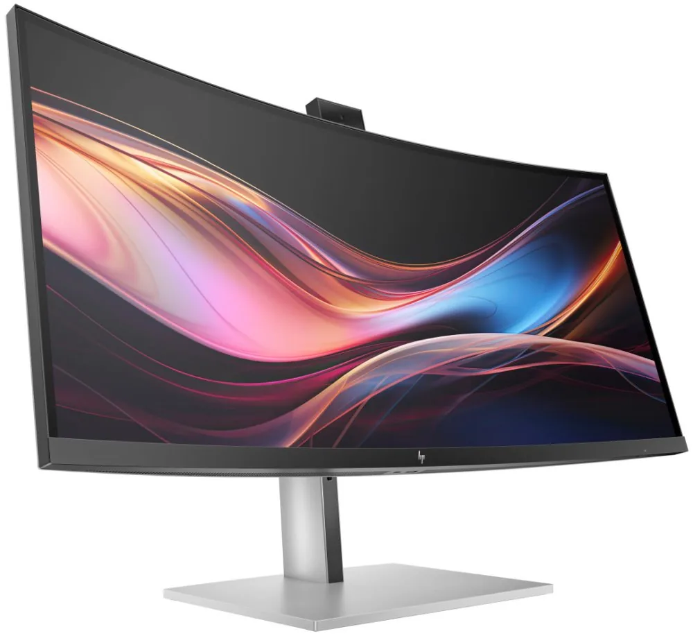 HP 734pm - Series 7 Pro - LED monitor - zakřivená - 34" - 3440 x 1440 WQHD @ 120 Hz - IPS Black - 400 cd/m? - 2000:1 - DisplayHDR 400 - 5 ms - Thunderbolt 4, HDMI, DisplayPort, USB-C - reproduktory - černá, stříbrná