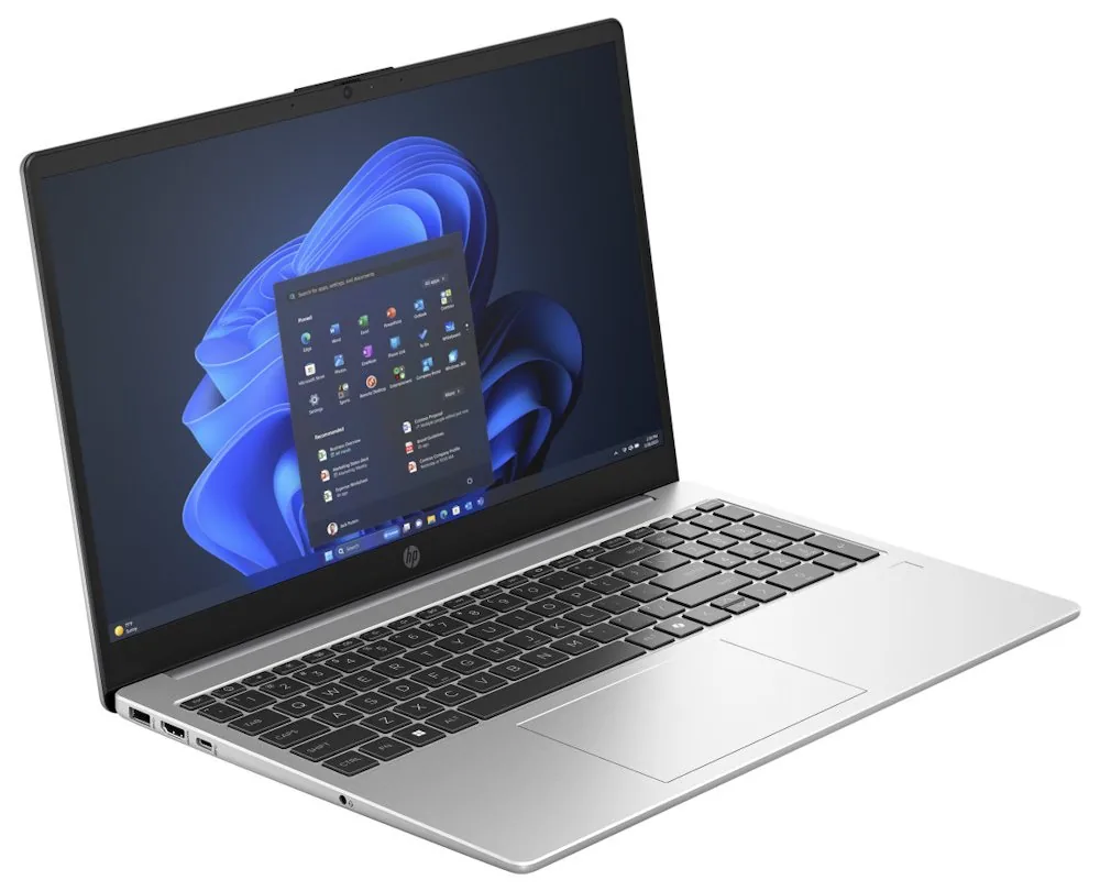 HP 250R G10, C5-120U, 15.6 FHD 300n, 16GB, SSD 512GB, W11Pro, 3-3-3, Silver