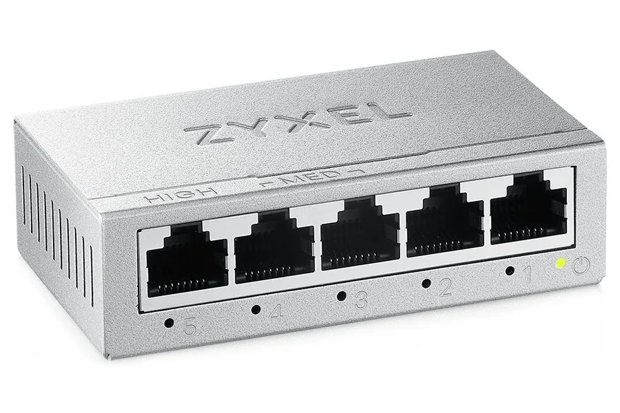 Zyxel GS-100 series GS-105B - Version 5 - přepínač - neřízený - 5 x 10/100/1000 - desktop, pro připevnění na zeď