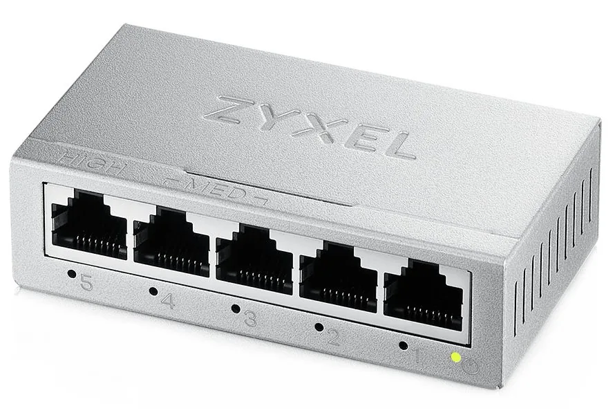 Zyxel GS-100 series GS-105B - Version 5 - přepínač - neřízený - 5 x 10/100/1000 - desktop, pro připevnění na zeď