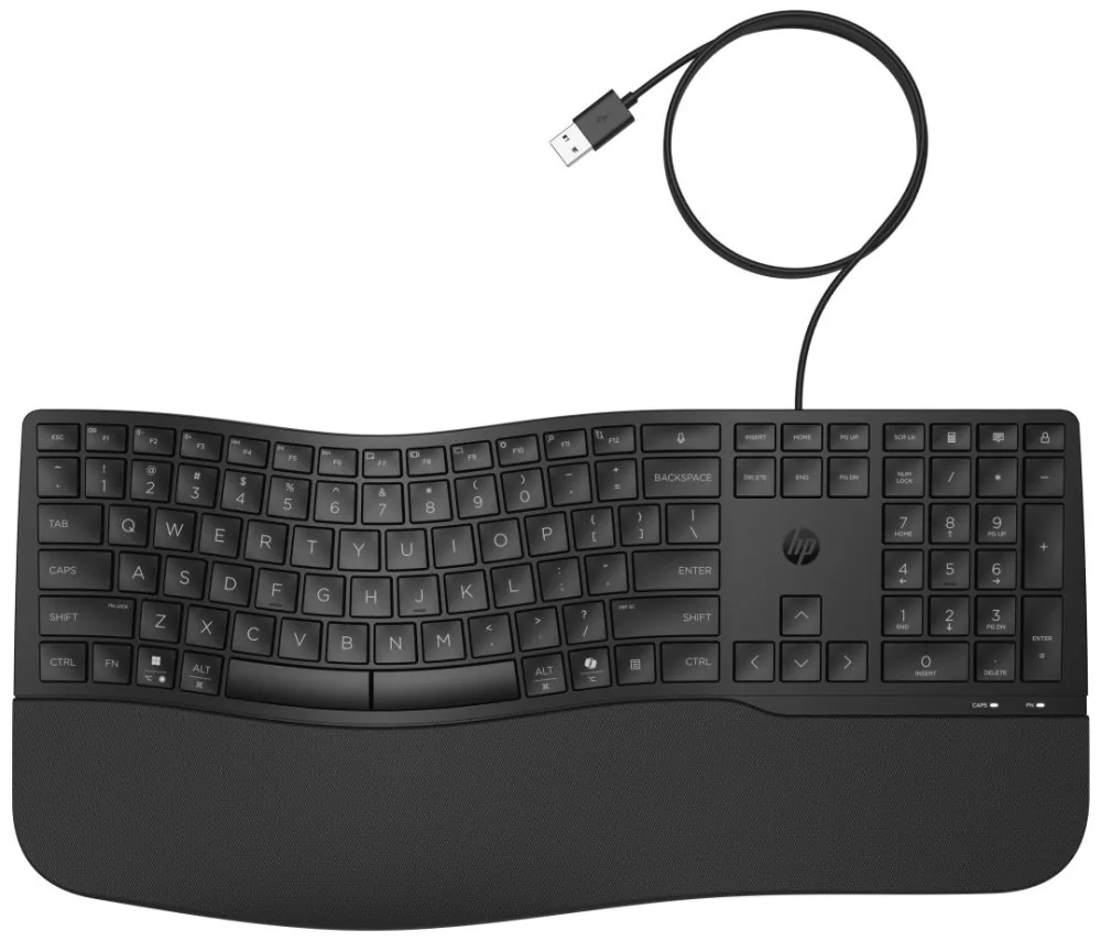 HP 485 Comfort - Klávesnice - více zařízení, 23 programovatelných kláves, rozložení ve 3 zónách - full size - USB - česká/slovenská - černá