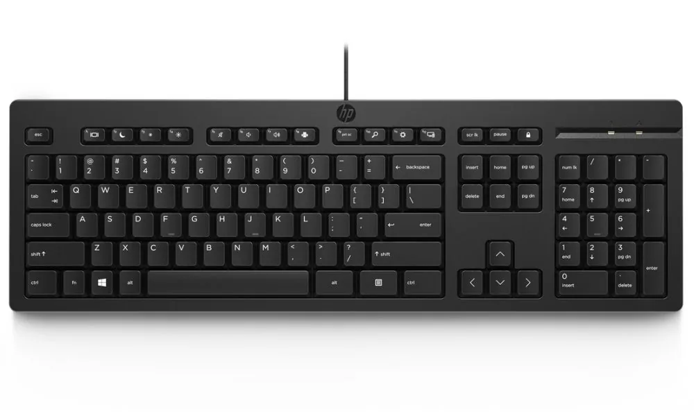 HP 125 G2 - Klávesnice - 100% - full size - USB - česká/slovenská - černá