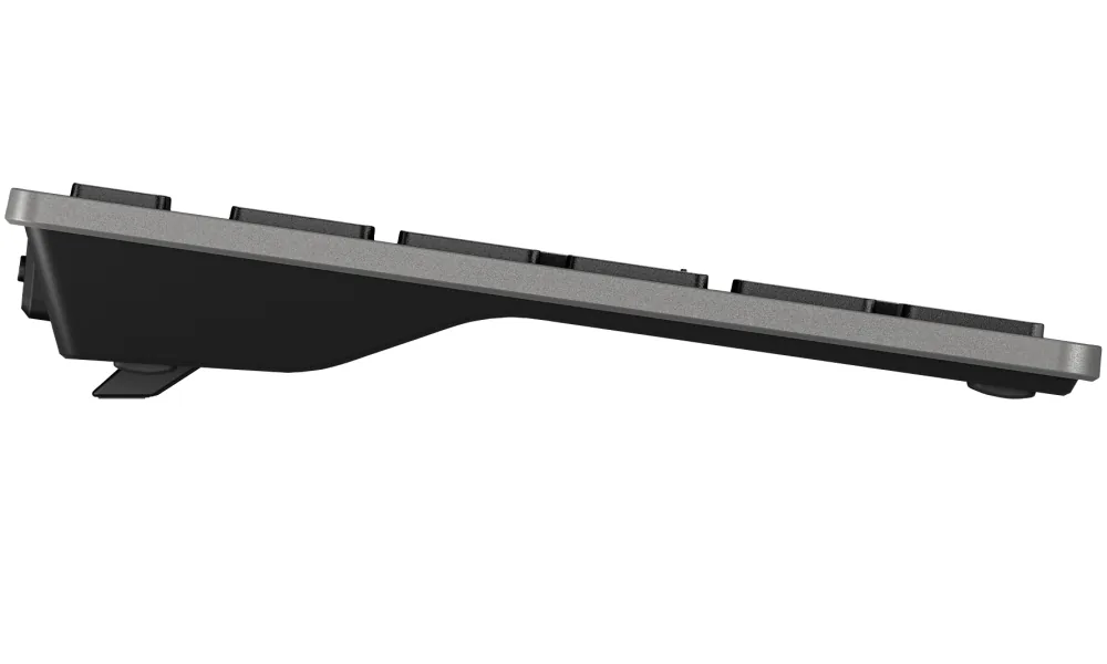 HP 725 - Klávesnice - více zařízení, dobíjecí, napájené pomocí SuperCapacitor - full size - bezdrátový - Bluetooth, 2.4 GHz - česká/slovenská - nightfall black