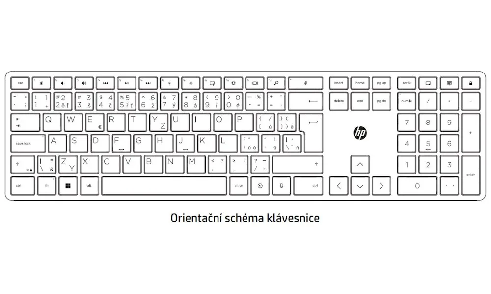 HP 720 Multi-Device Rechargeable Wireless Keyboard