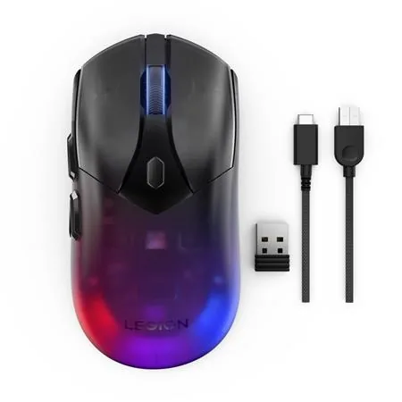 Lenovo Legion M410/Herní/Optická/Pro praváky/16 000 DPI/Drátové/Bezdrátové/Transparentní
