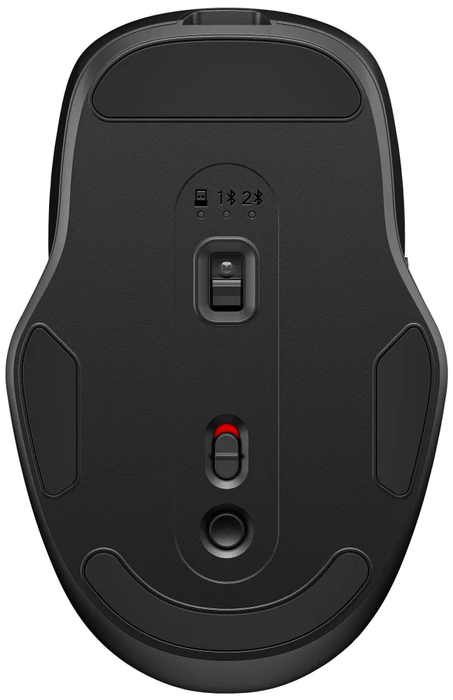 HP 725 - Sada klávesnice a myši - více zařízení, dobíjecí, napájené pomocí SuperCapacitor - full size - bezdrátový - Bluetooth, 2.4 GHz - česká/slovenská - nightfall black - Smart Buy