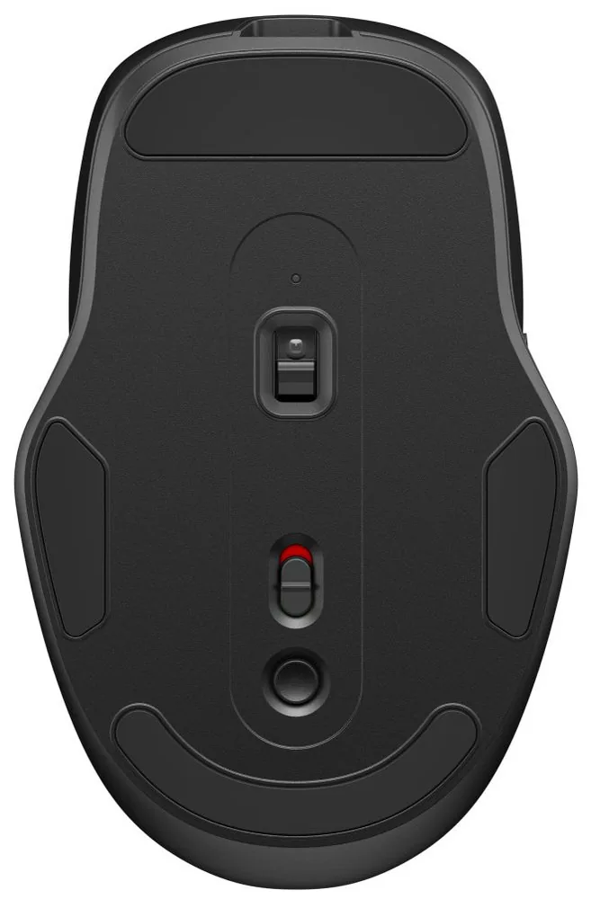 HP 515 - Myš - plné velikosti, ultra rychlé nabíjení - 5 tlačítka - bezdrátový - 2.4 GHz - bezdrátový přijímač USB - černá