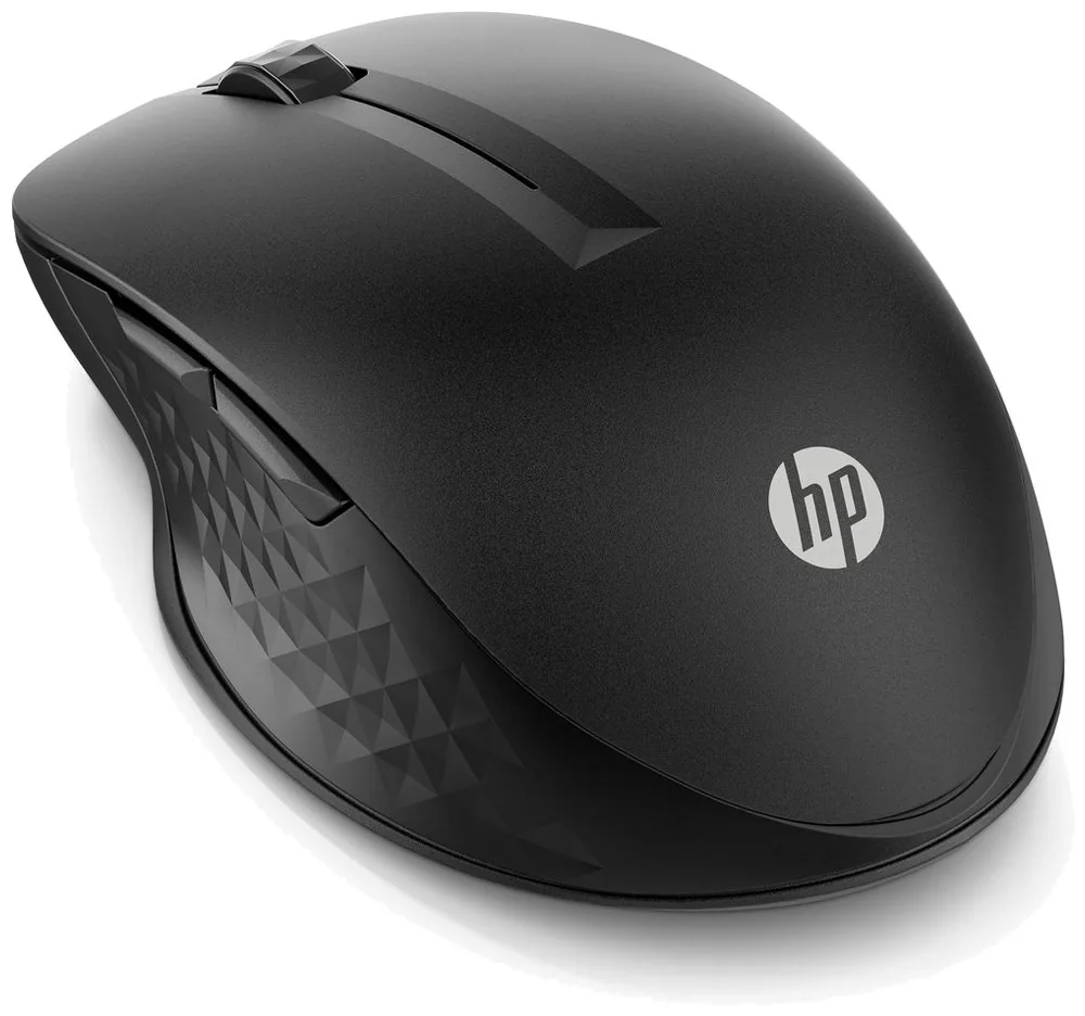 HP 435 - Myš - ergonomický - více zařízeních - 5 tlačítka - bezdrátový - 2.4 GHz, Bluetooth 5.2 - Bluetooth USB adaptér