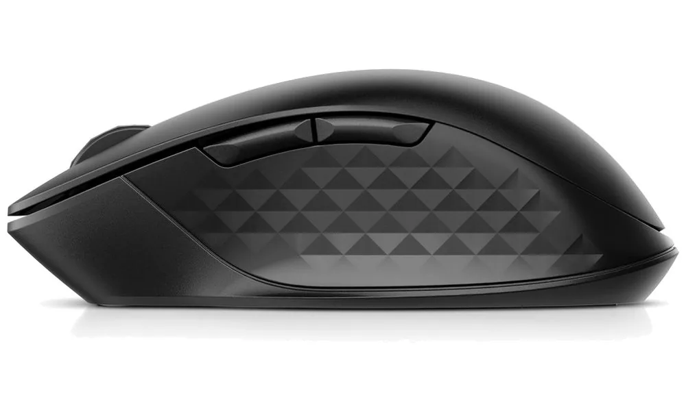 HP 435 - Myš - ergonomický - více zařízeních - 5 tlačítka - bezdrátový - 2.4 GHz, Bluetooth 5.2 - Bluetooth USB adaptér