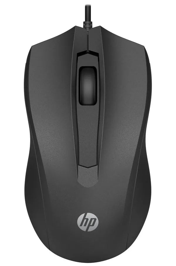 HP 105 - Myš - pravák a levák - optický - 3 tlačítka - kabelové - USB-A - černá - Smart Buy