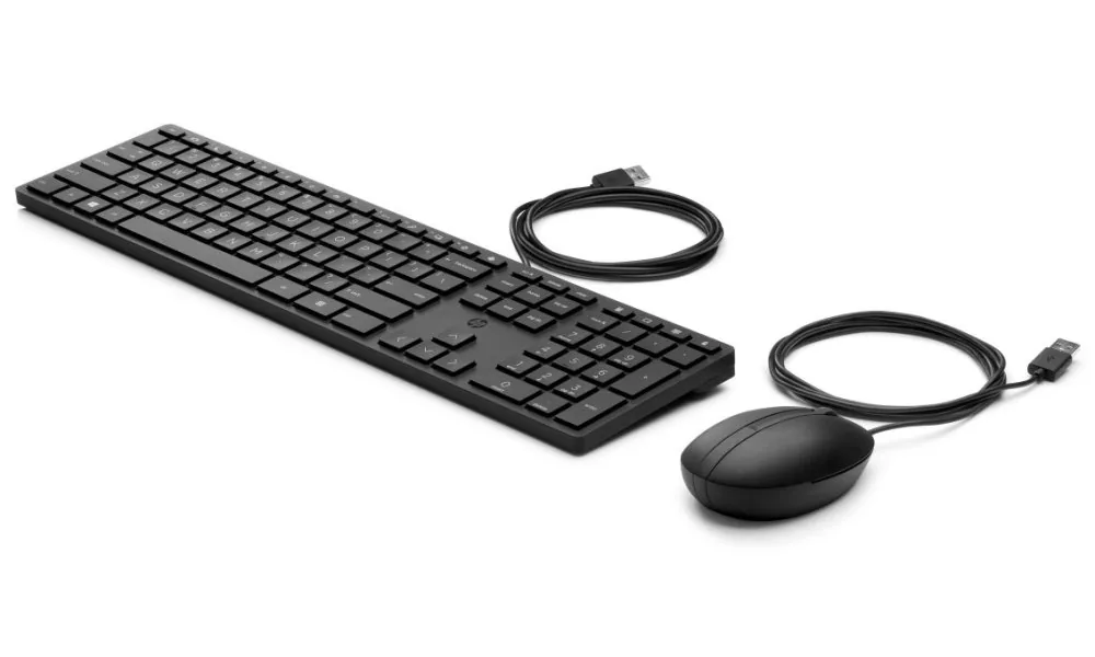 HP Desktop 320MK - Sada klávesnice a myši - full size - USB - česká/slovenská - černá