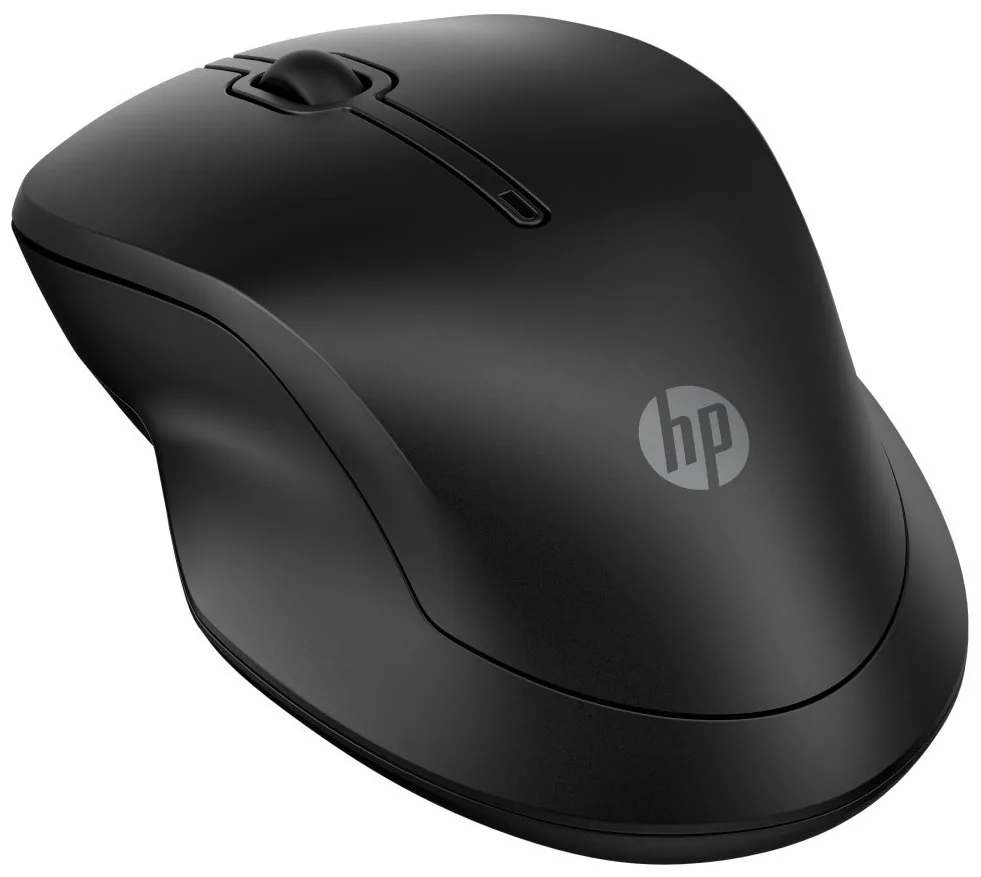 HP 255 - Myš - 3 tlačítka - bezdrátový - 2.4 GHz, Bluetooth - bezdrátový přijímač USB - černá