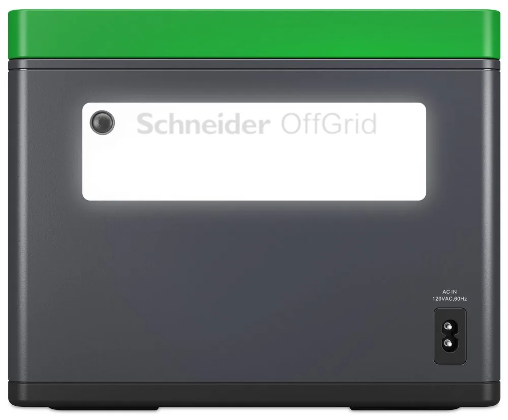 Schneider OffGrid 730 - Přenosná napájecí stanice - LCD, lithium-ion, 2 zásuvky CEE 7/3 schuko, sinusový, 3 USB-A, 1 USB-C, bezdrátová nabíječka - AC 195 - 265 / DC 12 -30 V - 700 watt - lithium-iontová - 738 Wh - výstupní konektory: 2 - černá, zelená
